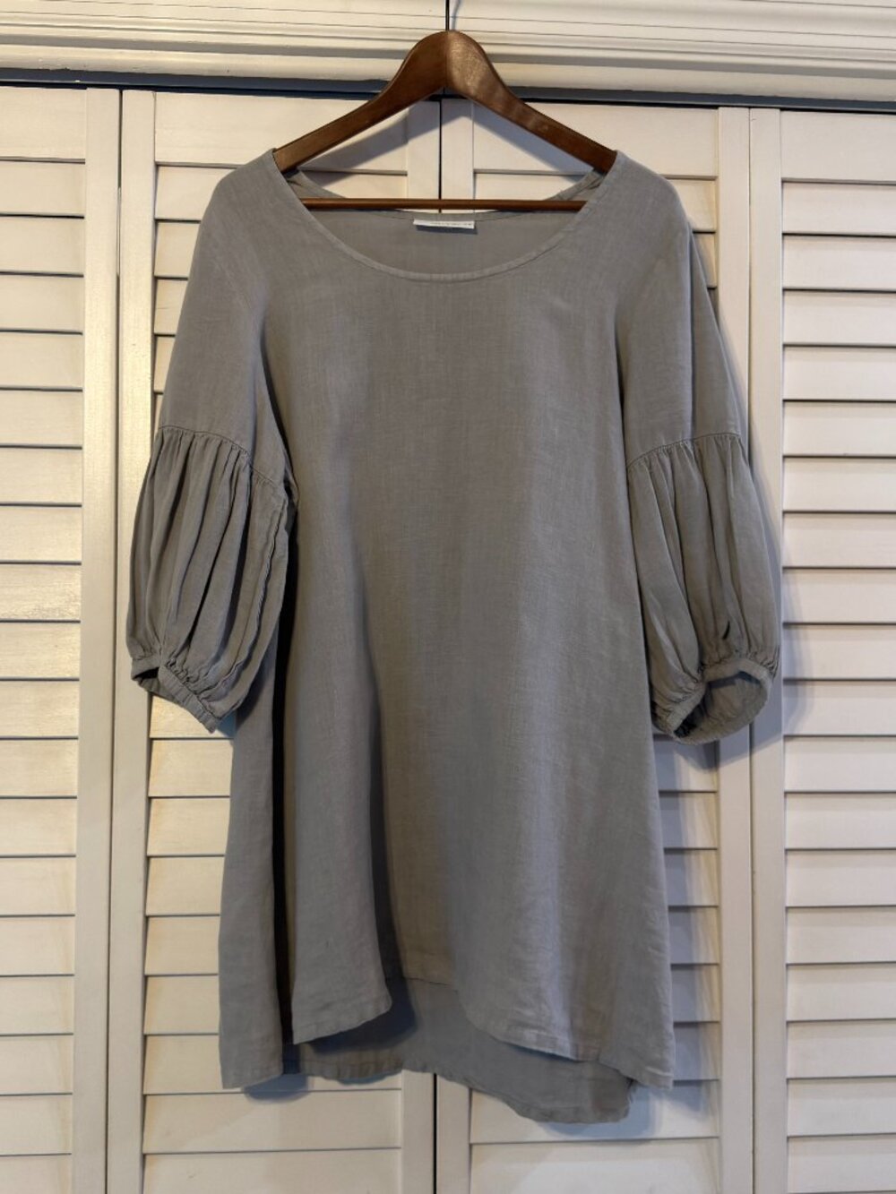 Bryn Walker Lantern Top - Size M - 100% Linen